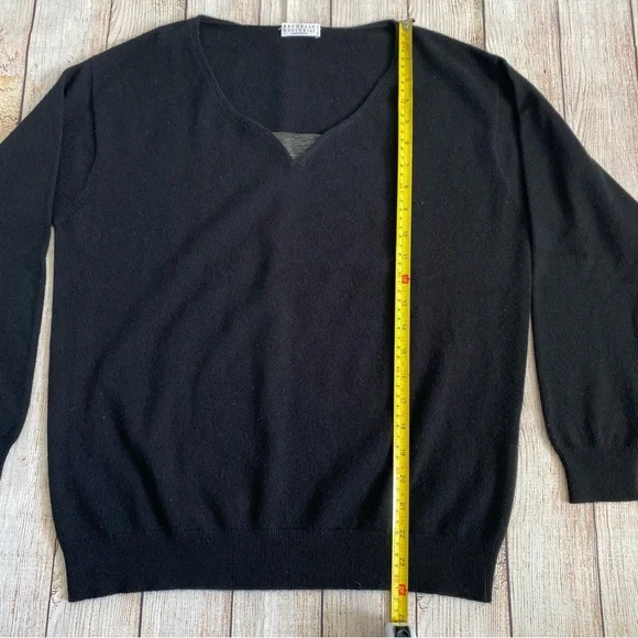 Brunello Cucinelli black cashmere Sweater